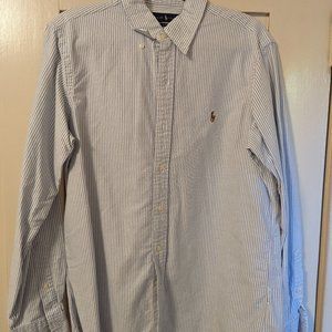 Ralph Lauren Striped Oxford, Size M, Classic Fit